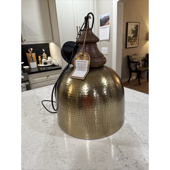 Accents Handcrafted Brass Hanging Pendant Light For Home Or Office — free download